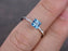 1.25 Carat Princess Cut London Blue Topaz Milgraine Engagement Ring in White Gold