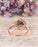 2 Carat Cushion London Blue Topaz and Diamond Art Deco Engagement Ring in Rose Gold