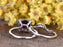 2 Carat Cushion Amethyst and Diamond Engagement Wedding Ring Set in 9K White Gold