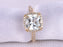 1.50 Carat Cushion Cut White Topaz and Diamond Halo Engagement Ring in Yellow Gold
