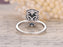 1.50 Carat Oval Cut London Blue Topaz and Diamond Claw Prong Engagement Ring in White Gold