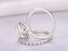 2 Carat Cushion White Topaz and Diamond Wedding Ring Set in White Gold