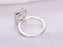 1.50 Carat Cushion Cut White Topaz and Diamond Halo Engagement Ring in White Gold