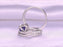2.50 Halo Cushion Tanzanite and Half Infinity Diamond  Wedding Rings Set in White Gold