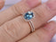 1.50 Carat Oval London Blue Topaz and Diamond Wedding Ring Set in Rose Gold
