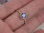 1.50 Carat Round Tanzanite Diamond Halo Half Infinity Engagement Ring in Yellow Gold