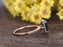 1.50 Carat Emerald Cut London Blue Topaz Engagement Ring in Rose Gold
