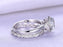 1.25 Carat White Topaz and Diamond Art Deco Half Eternity Wedding Ring Set in White Gold
