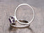 1.50 Carat Emerald Amethyst and Diamond Wedding Ring Set in White Gold