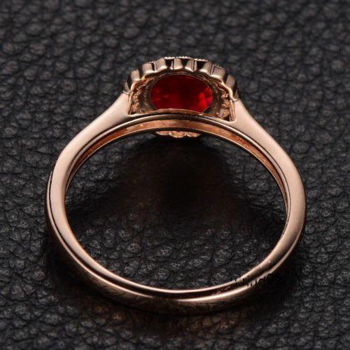 Antique rose shop gold ruby ring