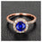 Limited Time Sale: 1.25 Carat Round Cut Blue Sapphire and Diamond Engagement Ring