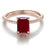 Limited Time Sale: 1.25 Carat Red Ruby and Diamond Engagement Ring