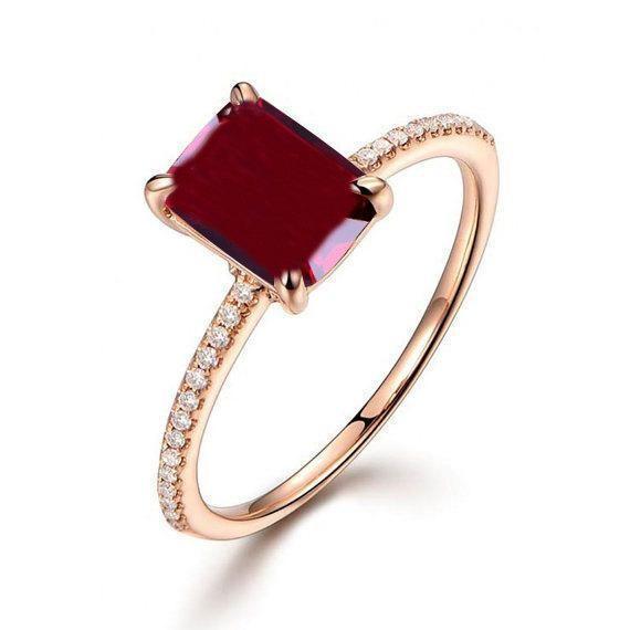 Red diamond on sale ring for sale