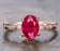 Limited Time Sale: 1.25 Carat Red Ruby and Diamond Engagement Ring