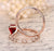 Limited Time Sale: 1.25 Carat Red Ruby (princess cut Ruby) and Diamond Engagement Bridal Wedding Ring Set in 9k Rose Gold