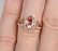 Limited Time Sale 1.50 Carat Morganite & Diamond Wedding Bridal Ring Set in Rose Gold, One Engagement Ring & Wedding Band