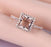 Limited Time Sale Antique 1.25 Carat Morganite and Diamond Engagement Ring