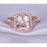 Limited Time Sale Antique Vintage Design 1.50 Carat Morganite and Diamond Engagement Ring