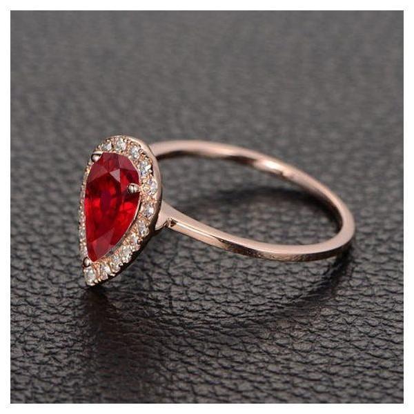 Limited Time Sale: Vintage Antique Design 1.25 Carat Red Ruby and Diamond Engagement Ring