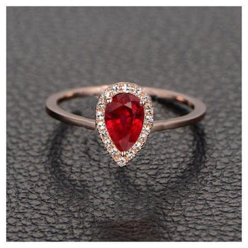 Limited Time Sale: Vintage Antique Design 1.25 Carat Red Ruby and Diamond Engagement Ring