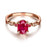 Limited Time Sale: Vintage Antique Design 1.25 Carat Red Ruby and Diamond Engagement Ring