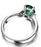 Luxurious 2 Carat Green Oval Emerald and Diamond Engagement Ring