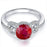 Marvelous Ruby and Diamond Engagement Ring