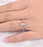 Perfect Bridal Set on Sale 1.50 Carat Emerald Cut Morganite and Diamond Bridal Set