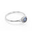 0.60 Carat Round Brilliant Dark Grey Salt and Pepper Diamond 3 Stone Engagement Ring in White Gold