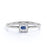 Unique Multistone Marquise Cut Sapphire Stacking Ring in White Gold.