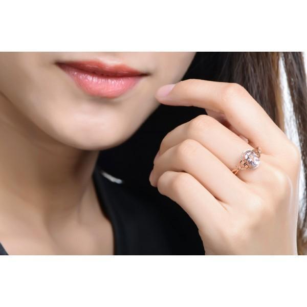 Vintage 1 Carat Morganite and Diamond Engagement Ring