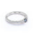 0.65 Carat Round Cut Icy Grey Salt and Pepper Diamond Engraved Engagement Ring in White Gold